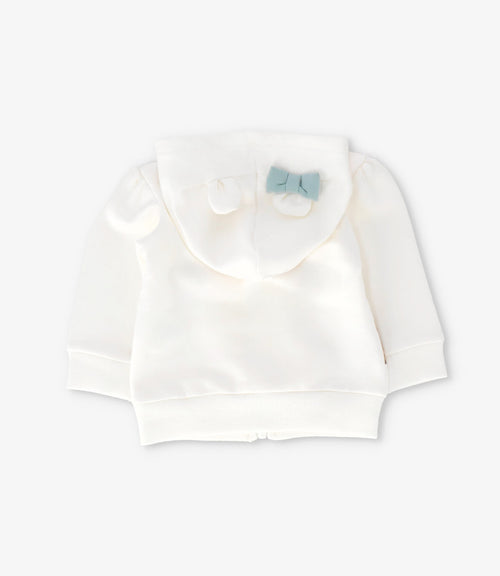 Buzo recién nacida con oso