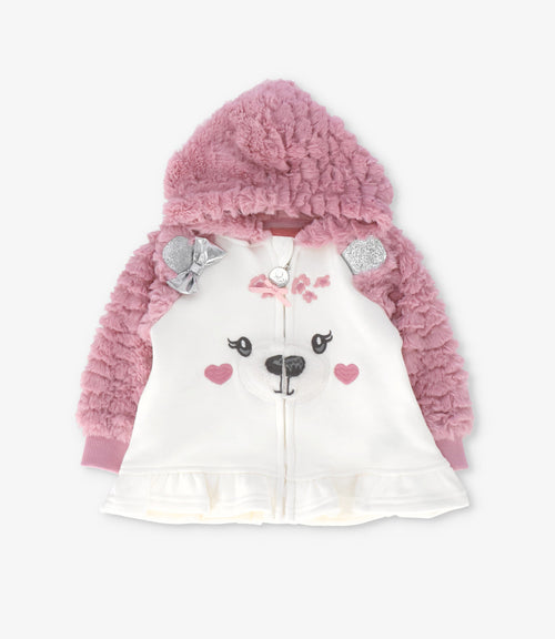 Buzo recién nacida con oso