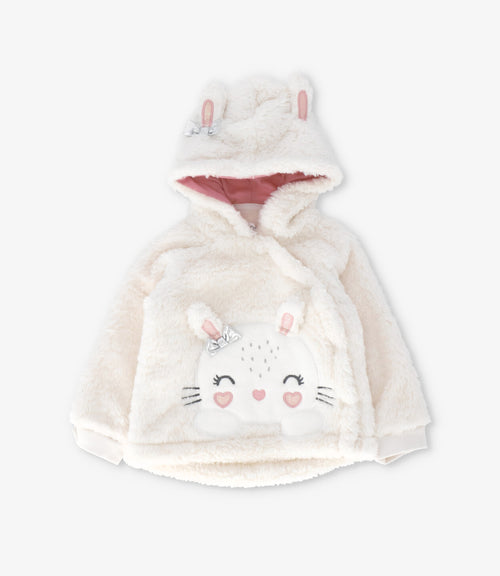 Buzo recién nacida con conejo 0 meses / Coral