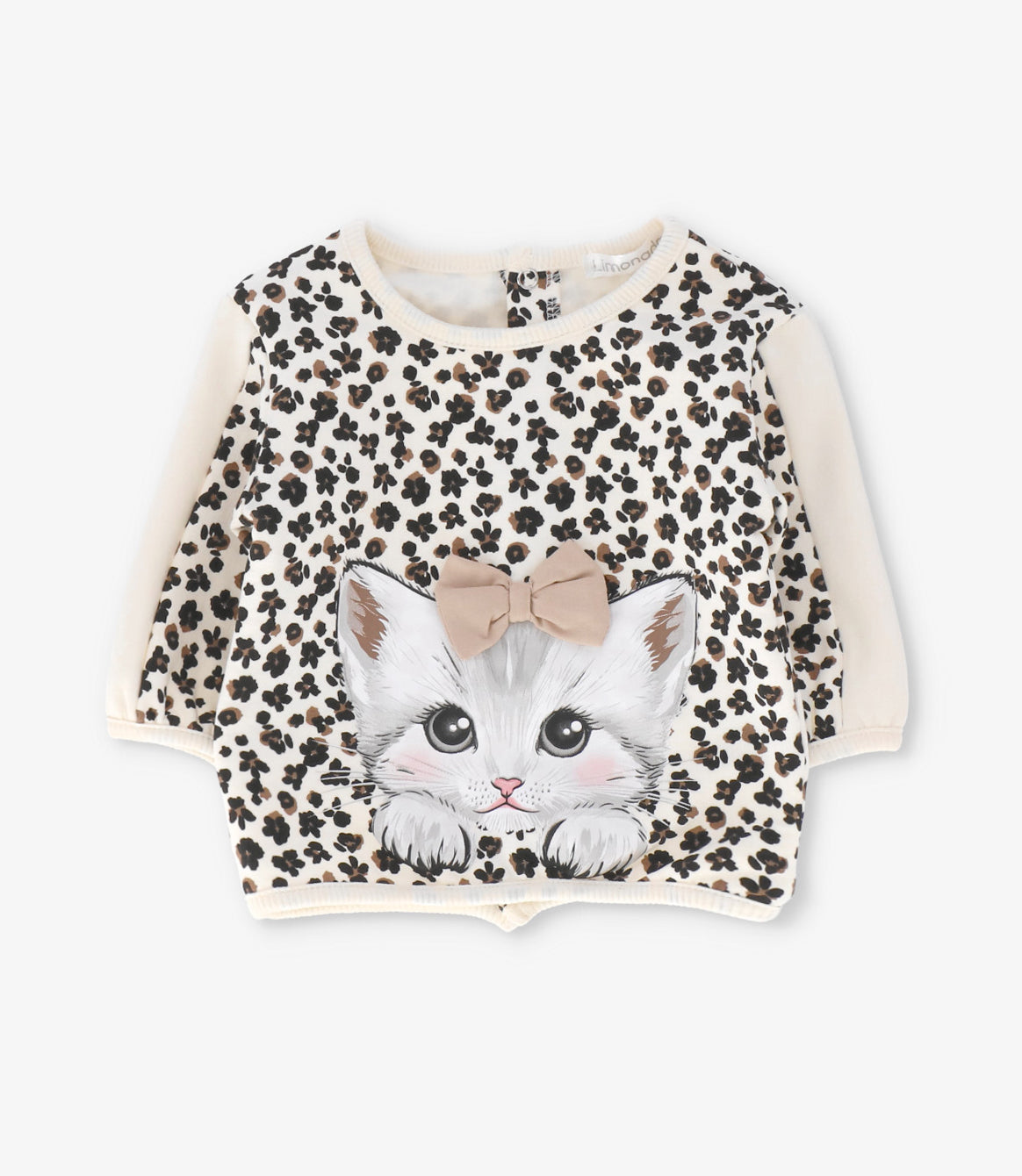 Buzo recien nacida animal print 0 meses / Crudo