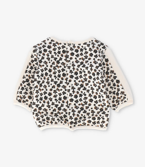 Buzo recien nacida animal print 0 meses / Crudo