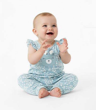 Enterito recién nacida sin manga con vuelos