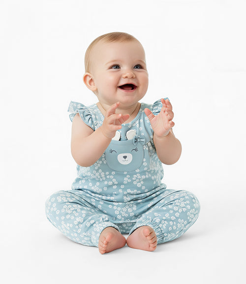 Enterito recién nacida sin manga con vuelos