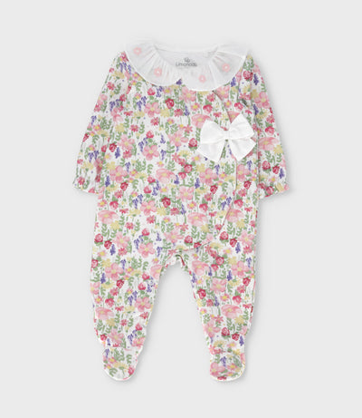 Enterito recién nacida floreado 0 meses / Blanco