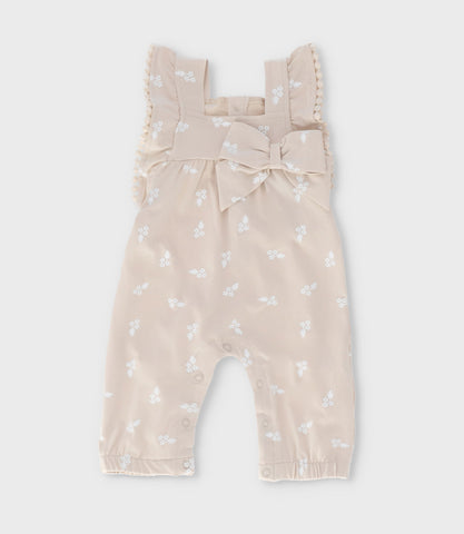 Enterito recién nacida flores bordadas