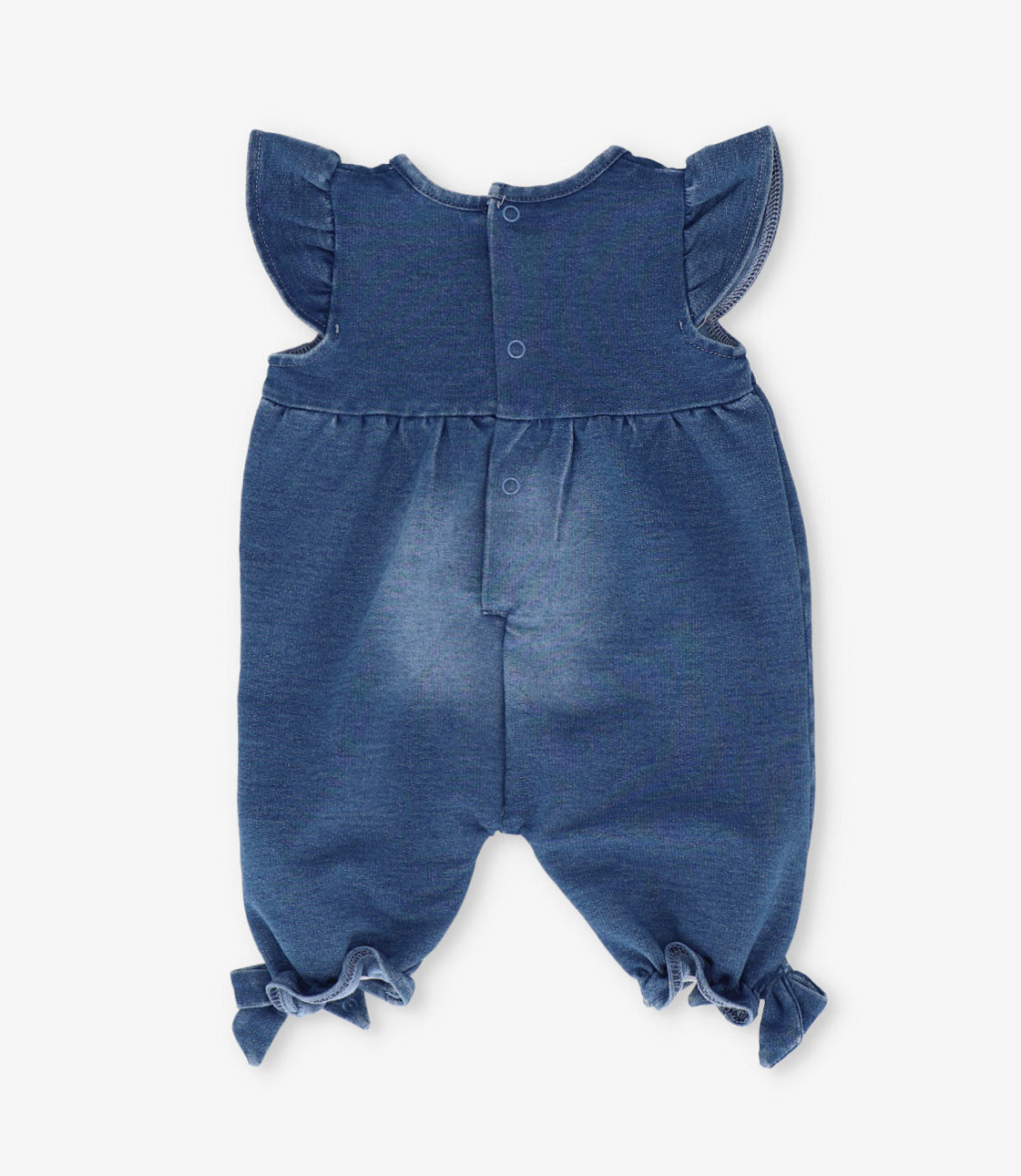 Enterito recién nacida con flores y vuelos 0 meses / Azul Marino