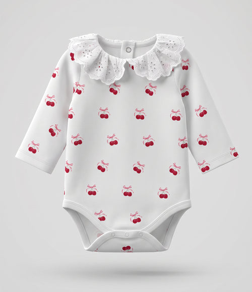 Body recién nacida con cherry 0 meses / Crudo