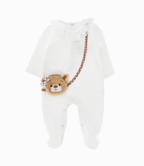 Enterito Recién Nacida Trenzado 0 meses / Blanco