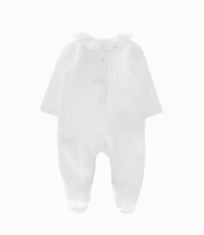 Enterito Recién Nacida Trenzado 0 meses / Blanco