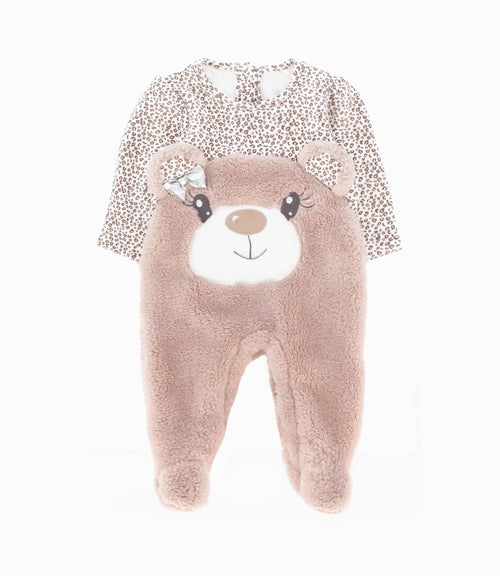 Enterito Recién Nacida Animal Print 0 meses / Beige