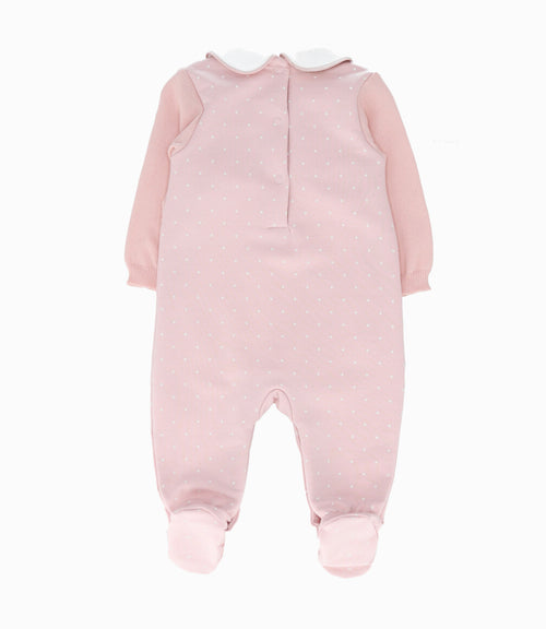 Enterito recién nacida con bolero 0 meses / Rosado