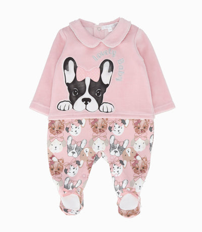 Enterito recién nacida con perrito 0 meses / Rosado