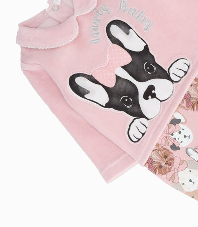 Enterito recién nacida con perrito 0 meses / Rosado