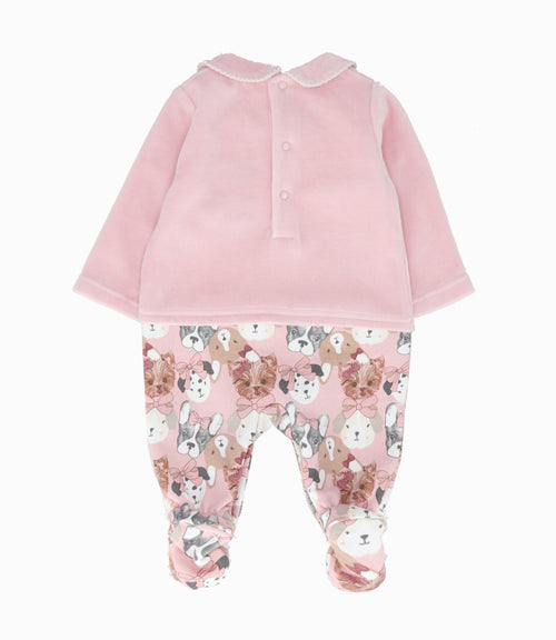 Enterito recién nacida con perrito 0 meses / Rosado