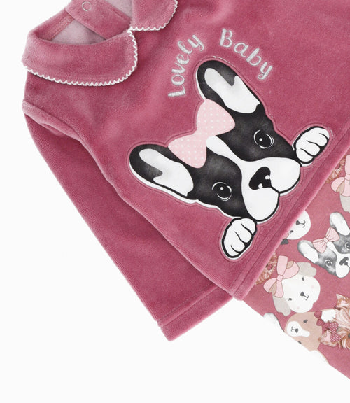 Enterito recién nacida con perrito 0 meses / Coral