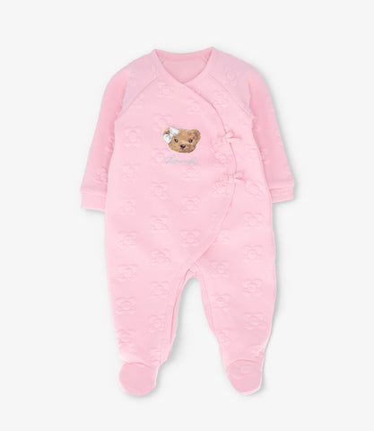 Enterito recién nacida acolchado con flores