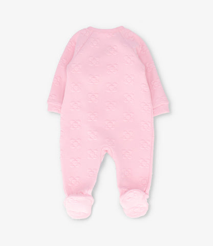 Enterito recién nacida acolchado con flores