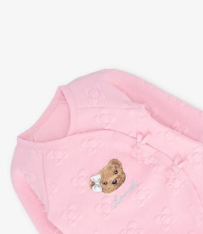 Enterito recién nacida acolchado con flores