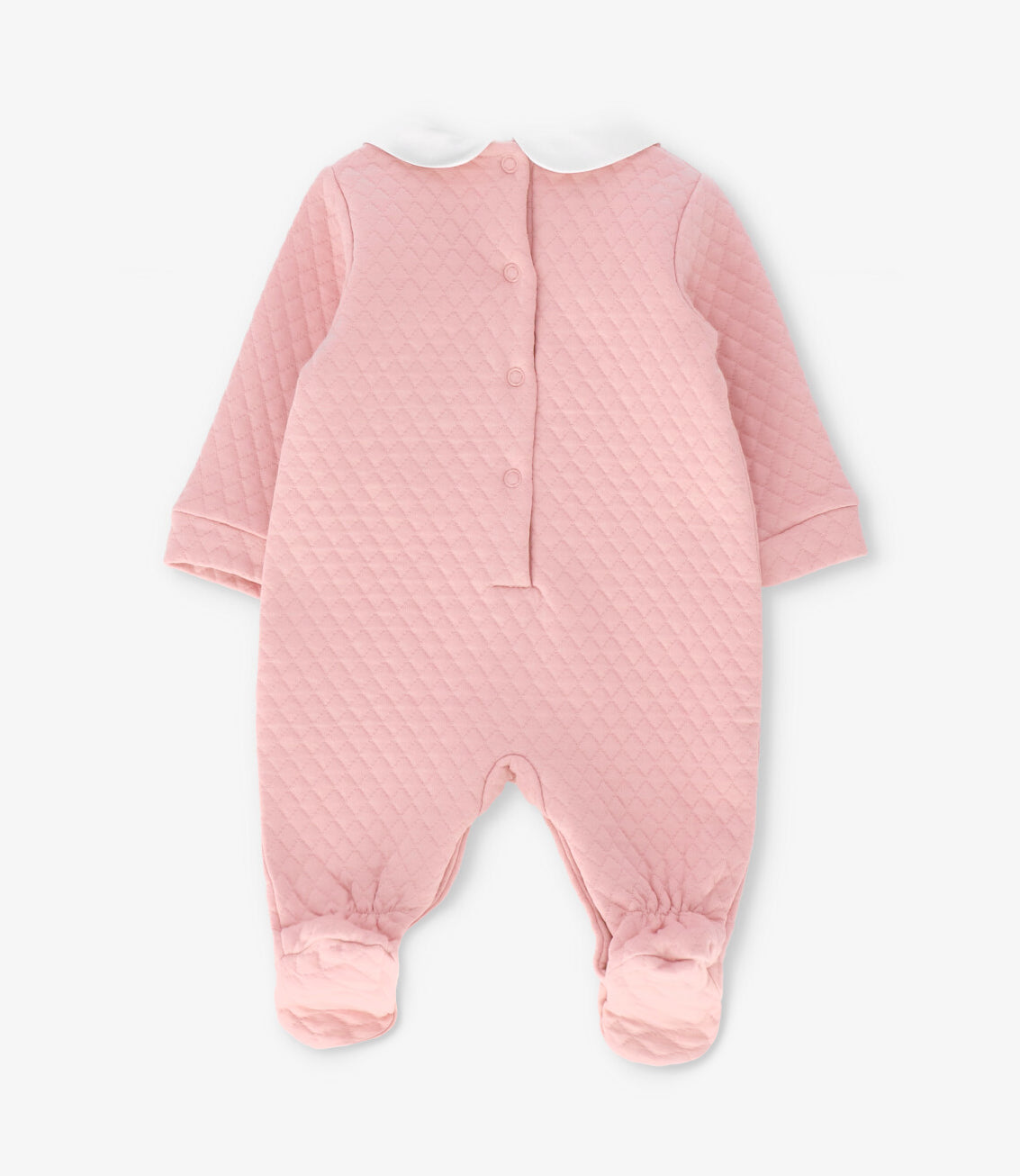 Enterito recién nacida acolchado con conejos 0 meses / Rosado