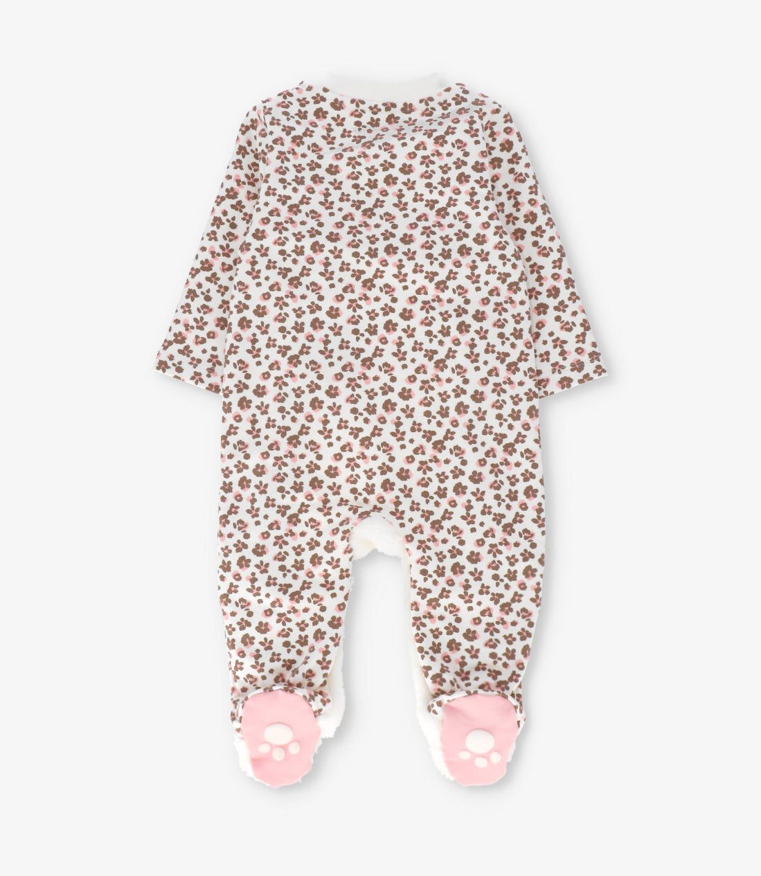 Enterito recien nacida animal print 0 meses / Rosado