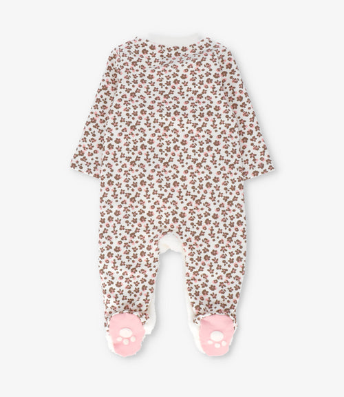 Enterito recien nacida animal print 0 meses / Rosado