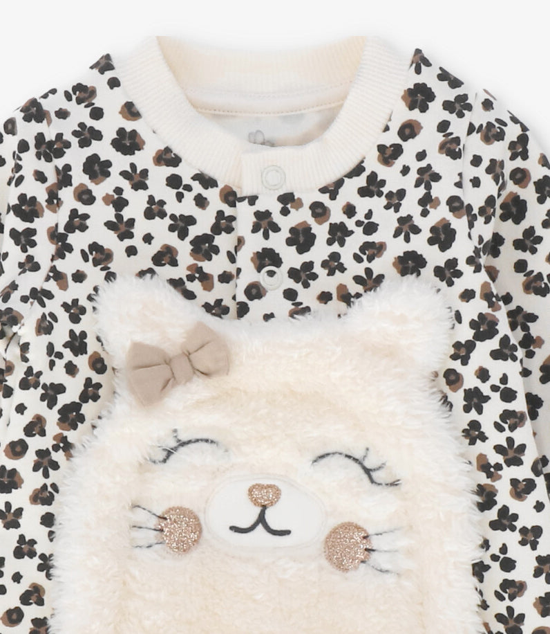 Enterito recien nacida animal print 0 meses / Negro