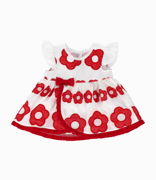 Conjunto Recién Nacida Floreado 0 meses / Rojo