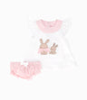Conjunto Recién Nacida Con Conejos