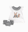 Conjunto Recién Nacida Con Conejos