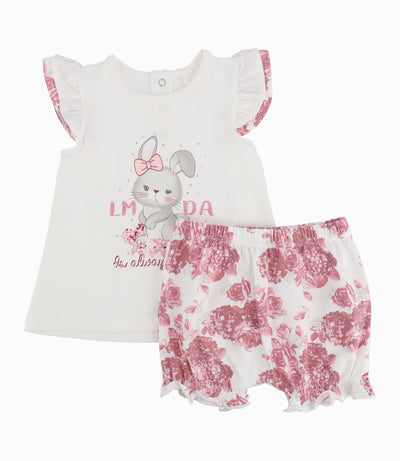 Conjunto Recién Nacida De Polera Y Calzón