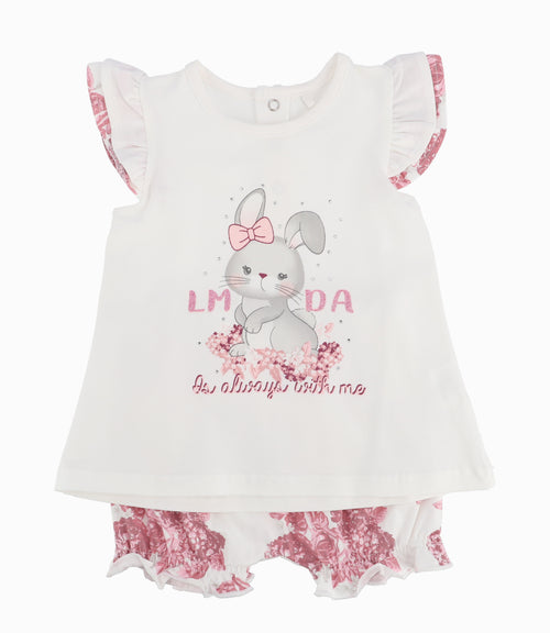 Conjunto Recién Nacida De Polera Y Calzón