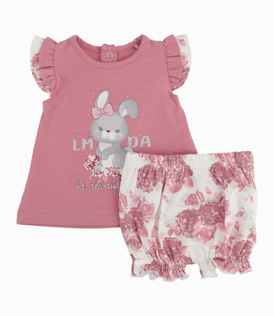 Conjunto Recién Nacida De Polera Y Calzón