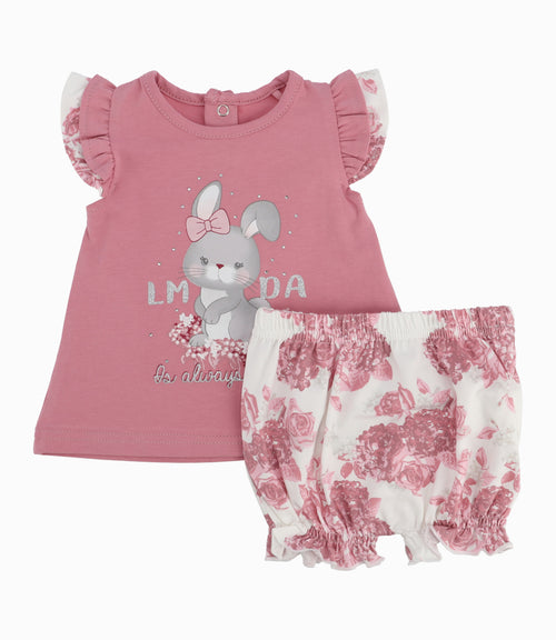 Conjunto Recién Nacida De Polera Y Calzón