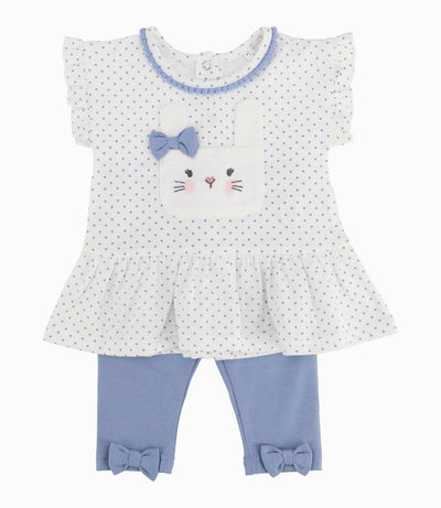 Conjunto Recién Nacida De Polera Y Calzas