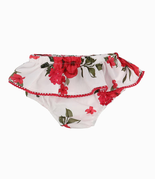 Conjunto Recién Nacida Floreado 0 meses / Rojo