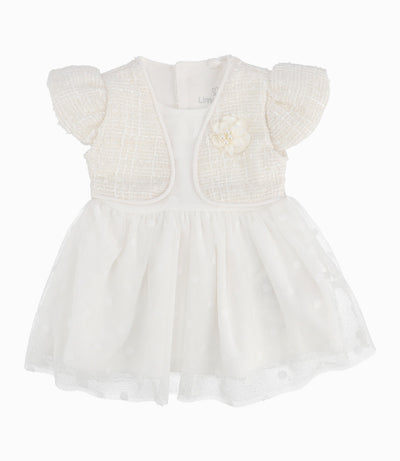 Conjunto Recién Nacida De Vestido Y Calzas