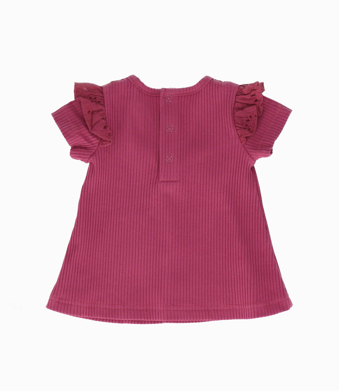 Conjunto recién nacida de 3 piezas 0 meses / Burdeo