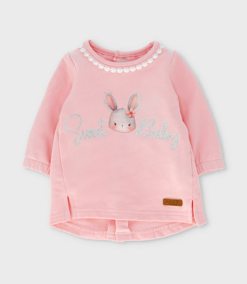 Conjunto recién nacida con conejos y flores 0 meses / Rosado
