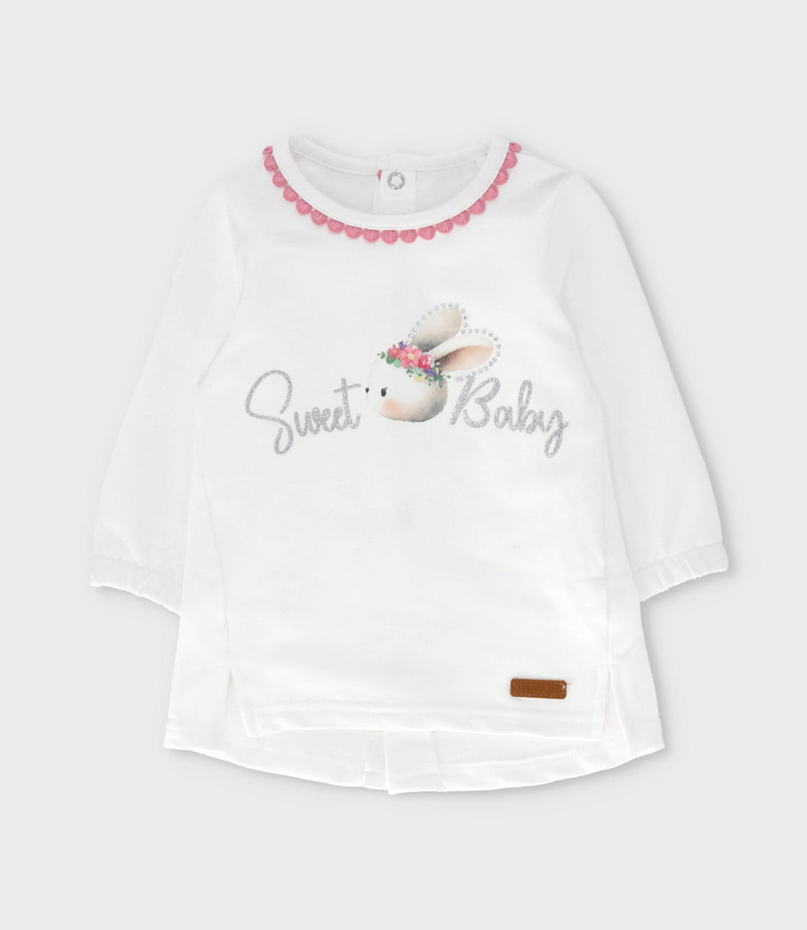 Conjunto recién nacida con conejos y flores 0 meses / Coral