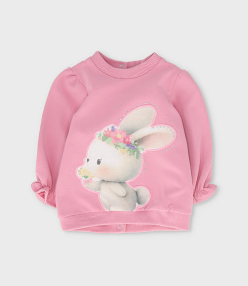 Conjunto recién nacida con conejo 0 meses / Coral