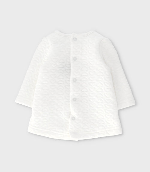 Conjunto recién nacida con ciervo y corazones 0 meses / Blanco