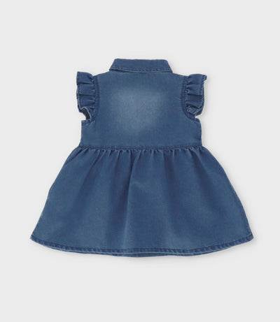 Conjunto recién nacida flores bordadas 0 meses / Celeste