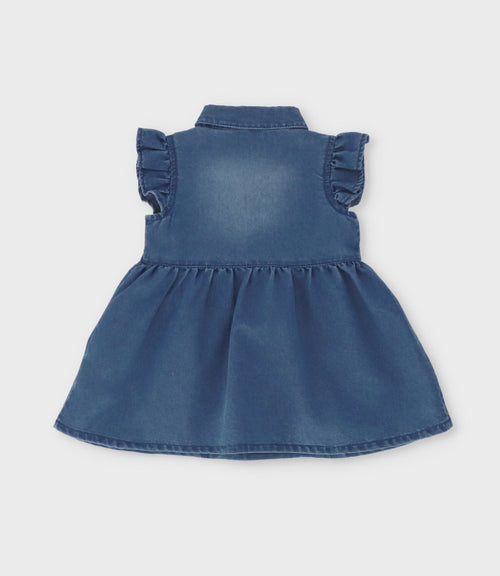 Conjunto recién nacida flores bordadas 0 meses / Celeste