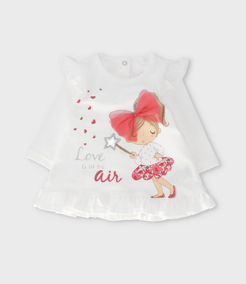 Conjunto recién nacida con estampado 0 meses / Coral