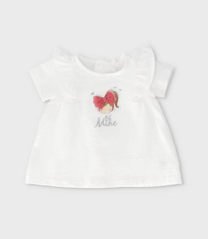 Conjunto recién nacida flores y vuelos