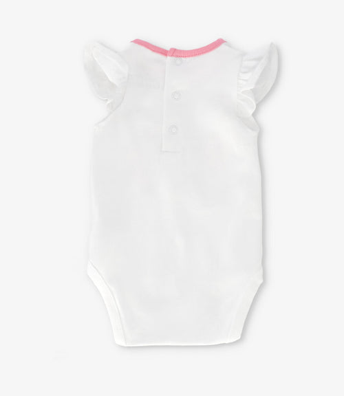 Conjunto recién nacida con flores y vuelos 0 meses / Rosado