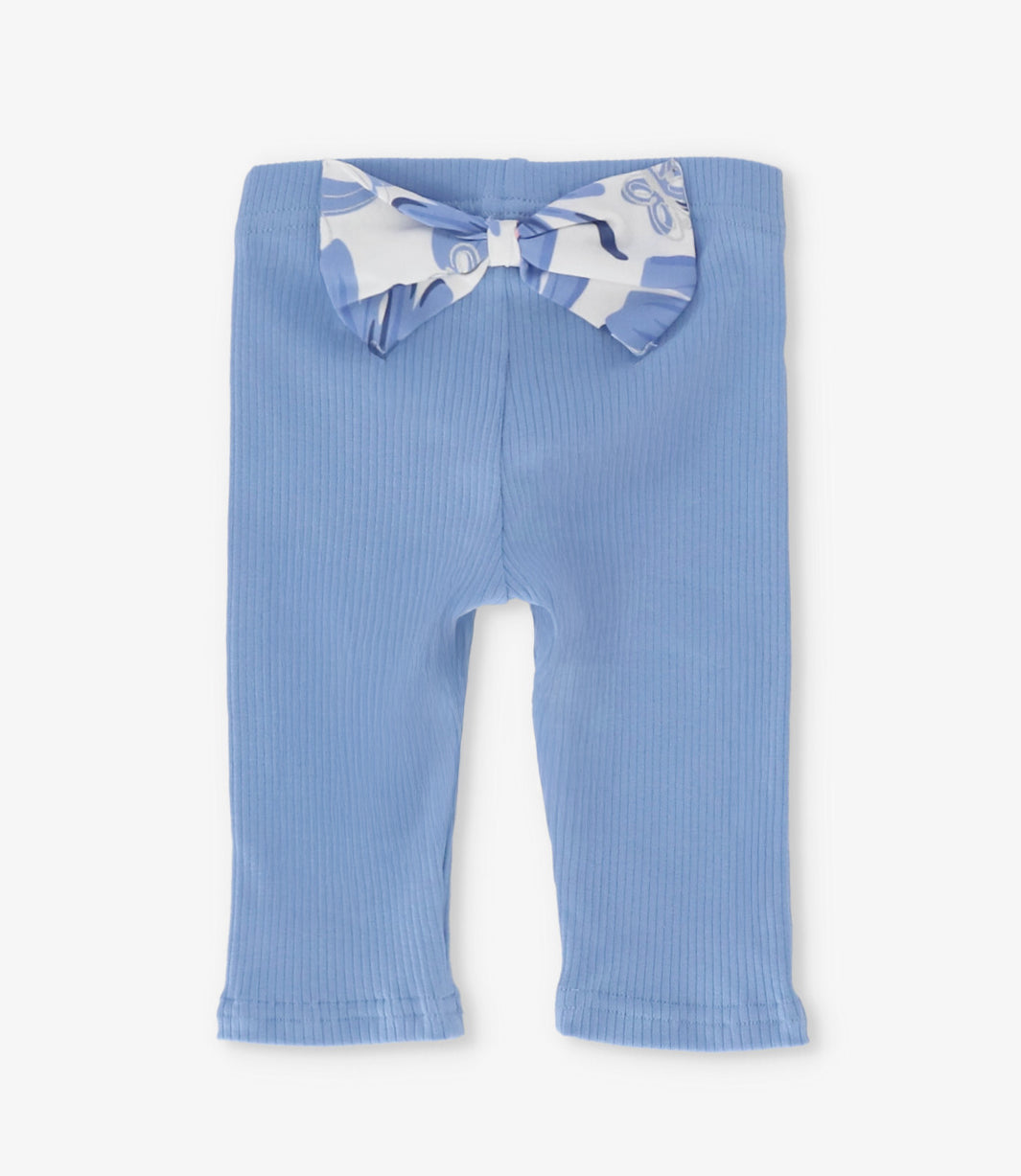 Conjunto recién nacida con flores y vuelos 0 meses / Celeste