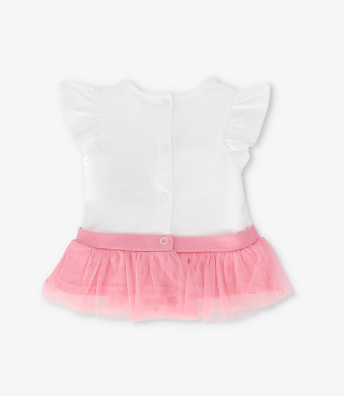 Conjunto recién nacida con flores y koala 0 meses / Rosado