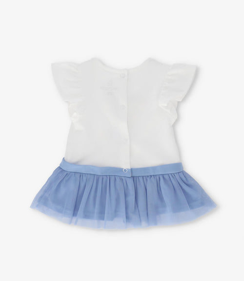 Conjunto recién nacida con flores y koala 0 meses / Celeste