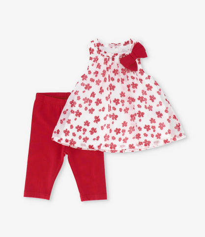 Conjunto recién nacida floreado